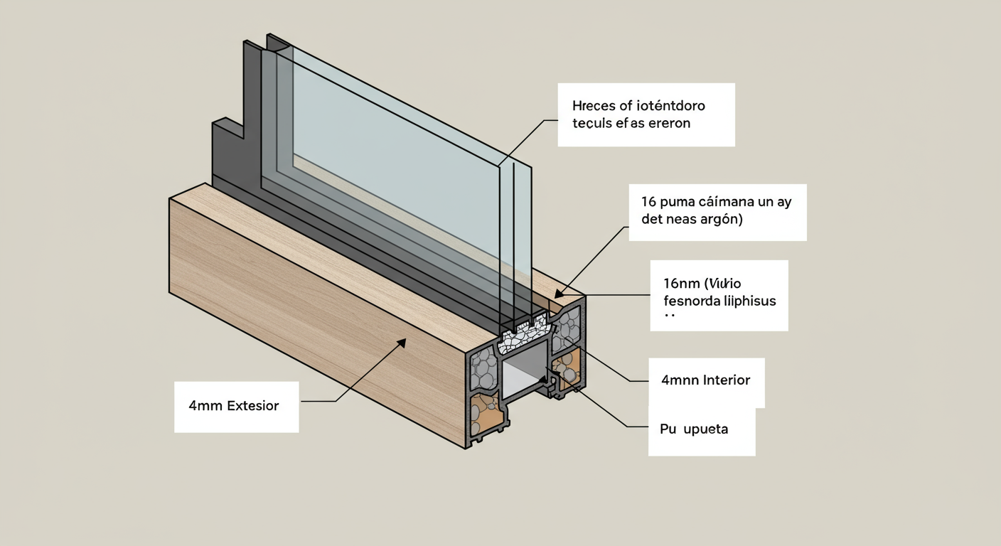 Guía de doble acristalamiento
